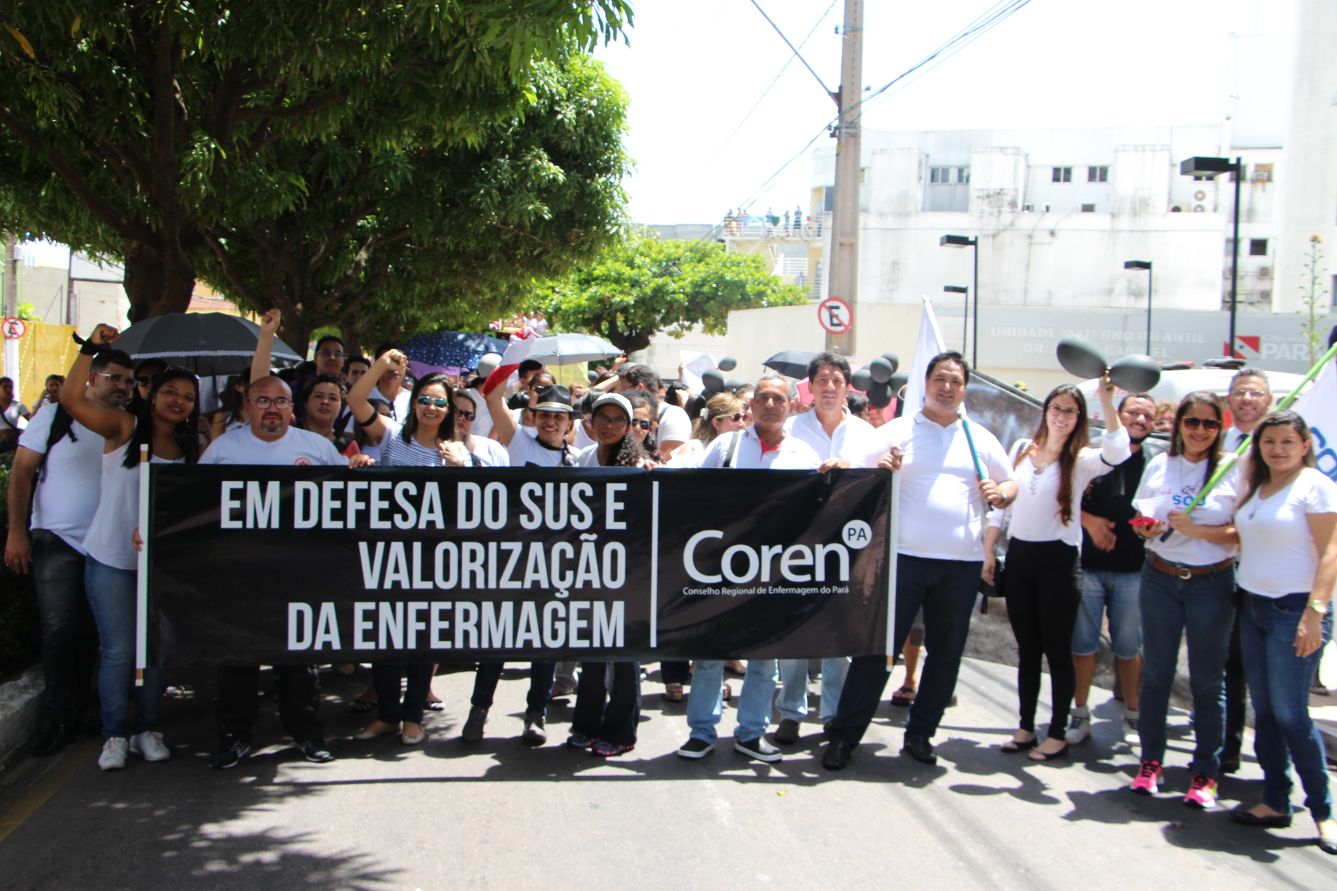 Coren PA manifesta em defesa do SUS e pela valorização da Enfermagem